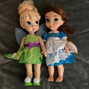 Tinker bell and Belle (no shoes on Belle)
